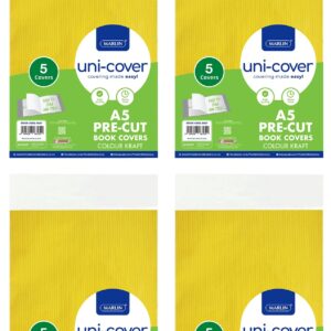 Colour Kraft Precut Book Covers A5 5’s New