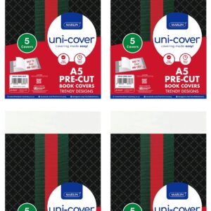 Precut Book Covers A5 Fancy Designs 5’s (Asst / Pk Of 20)