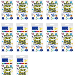 Kids Colour Pencils 12’s Long Triangular