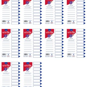 File Dividers & Indexes Polyprop: 10 Position