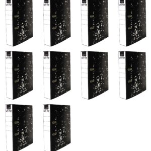 Lever Arch File Black Mottle – Metal Compressor + Rado Clip