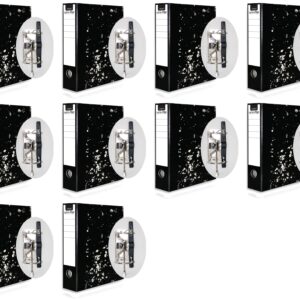 Lever Arch File Black Mottle – Plastic Compressor Only