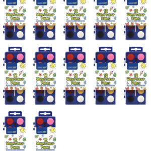 Kids 12 Water Colours Brush In Box