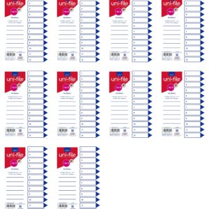 File Dividers & Indexes Polyprop: 12 Position Printed 1-12