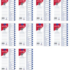 File Dividers & Indexes Polyprop: Jan. To Dec