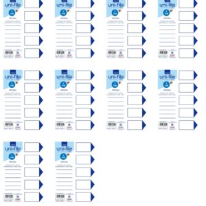 File Dividers & Indexes 160gsm Pastel Board: 5 Position