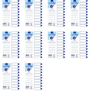 File Dividers & Indexes 160gsm Pastel Board: 10 Position