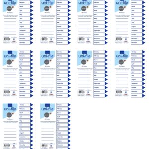 File Dividers & Indexes 160gsm Pastel Board: Jan. To Dec.