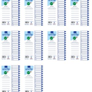 File Dividers & Indexes 160gsm Pastel Board: A To Z 16 Position