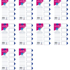 File Dividers & Indexes 160gsm Bright Board: 5 Position