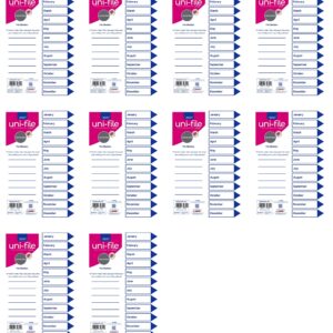 File Dividers & Indexes 160gsm Bright Board: Jan To Dec