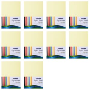 Project Boards A4 160gsm 10’s Pastel Yellow