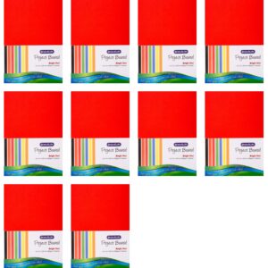 Project Boards A4 160gsm 10’s Bright Red
