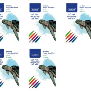 Project Board Pad A4 25 Sheets 150gsm White New