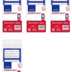 Blue Border School Labels 60’s With Lines, 60’s