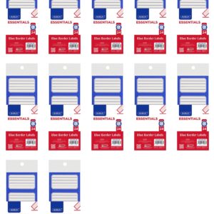 Blue Border School Labels 24’s With Lines, 24’s