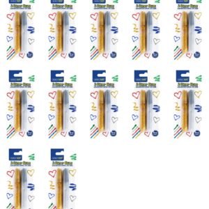 Kids Glitter Glue 2’s 10ml each, 2’s – Gold & Silver Blister Card