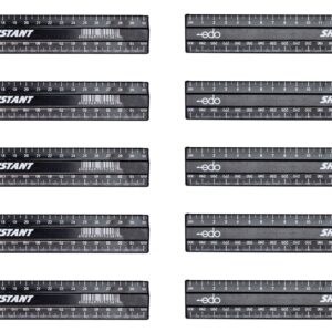 Rulers 30cm 10’s Black 17g