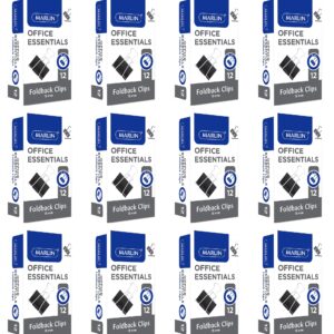 Office Essentials Fold Back Clips 15mm 12’s
