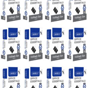 Office Essentials Fold Back Clips 19mm 12’s