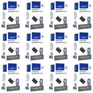 Office Essentials Fold Back Clips 32mm 12’s