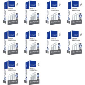 Office Essentials Silver Paper Clips 33mm 100’s