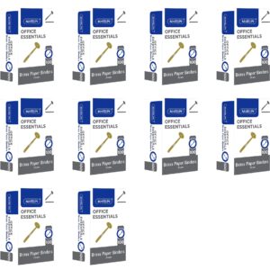 Office Essentials Brass Paper Binders 25mm 100’s