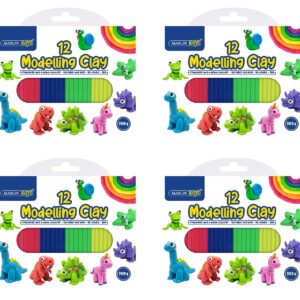 Kids Modelling Clay 200g 6 Neon & 6 Normal Colours