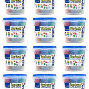 Play Dough 500g Bucket 5 Colour + 3 Moulds