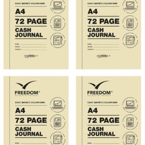 Accounting Books A4 72p 8 mc Cash Journal