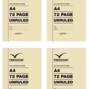 College Books A4 72p Unruled