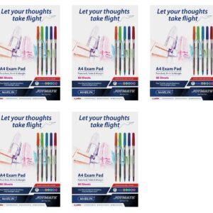 Exam Pads A4 80I Punched