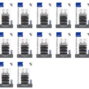 Office Essentials Fold Back Clips 25mm 8’s – On Blister Card