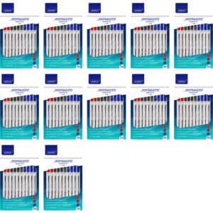 Astra-line Transparent Medium Point Pens JOYMATE Ballpoint Pens, Medium Point-1.0mm, 4Blue & 4Blk & 2Red, 10 pcs in a Polybag