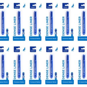 Dense Liners Permanent Markers 1’s Blue