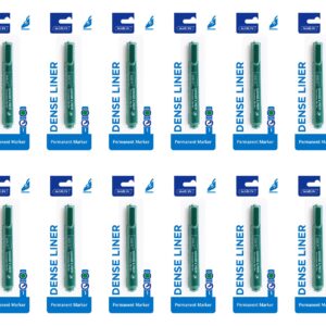 Dense Liners Permanent Markers 1’s, Green