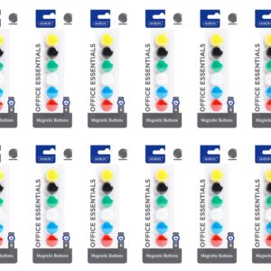 Magnetic Buttons 6’s Assorted Colours