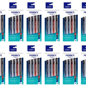 Fusion Stick Pens Fusion Stick Pens 4’s Asst 1.0mm in Polybag ( 2 Blue, 1 Black, 1 Red)