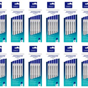 Joymate Blue Ballpoint Pens JOYMATE Ballpoint Pens, Medium Point-1.0mm, Blue Ink, 5 pcs in a Polybag