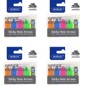 Office Essentials Neon Sticky Note Arrows 12 X 42mm, 125’s