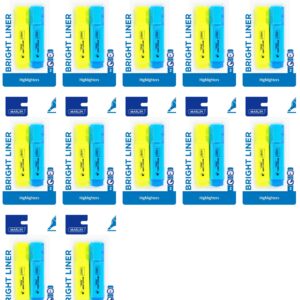 Bright Liner Highlighter 2’s 2’s, Assorted Colours