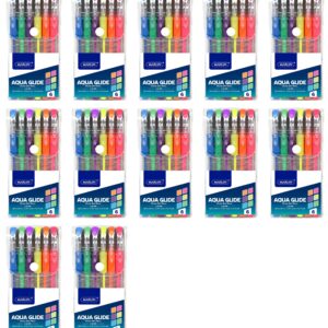 Aqua Glide Neon Gel Ink Pens 6’s 6’s Assorted Colours
